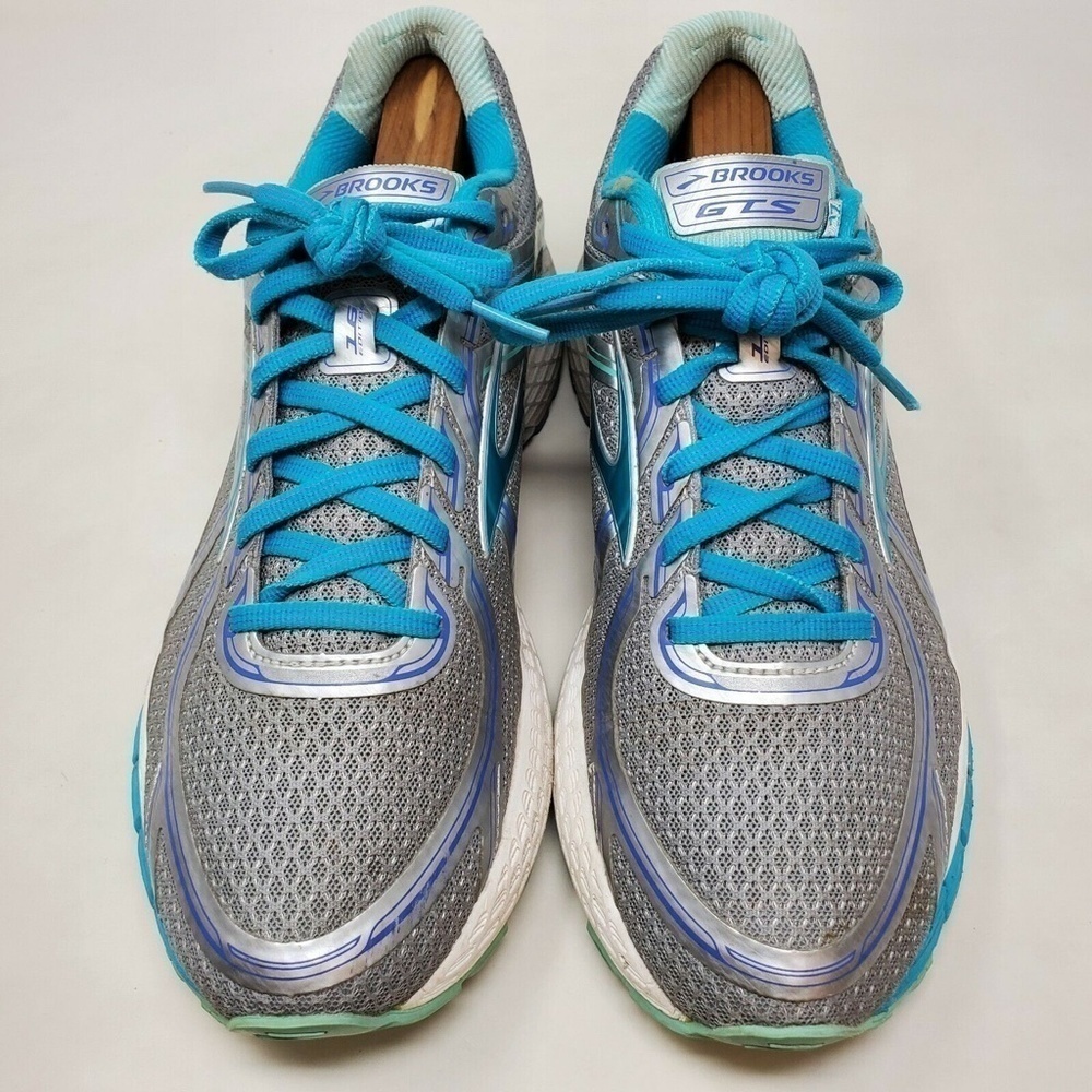 Brooks Adrenaline GTS 16 Running Shoes Womens Size 11 Blue Silver 1202031B170 - Picture 8 of 12